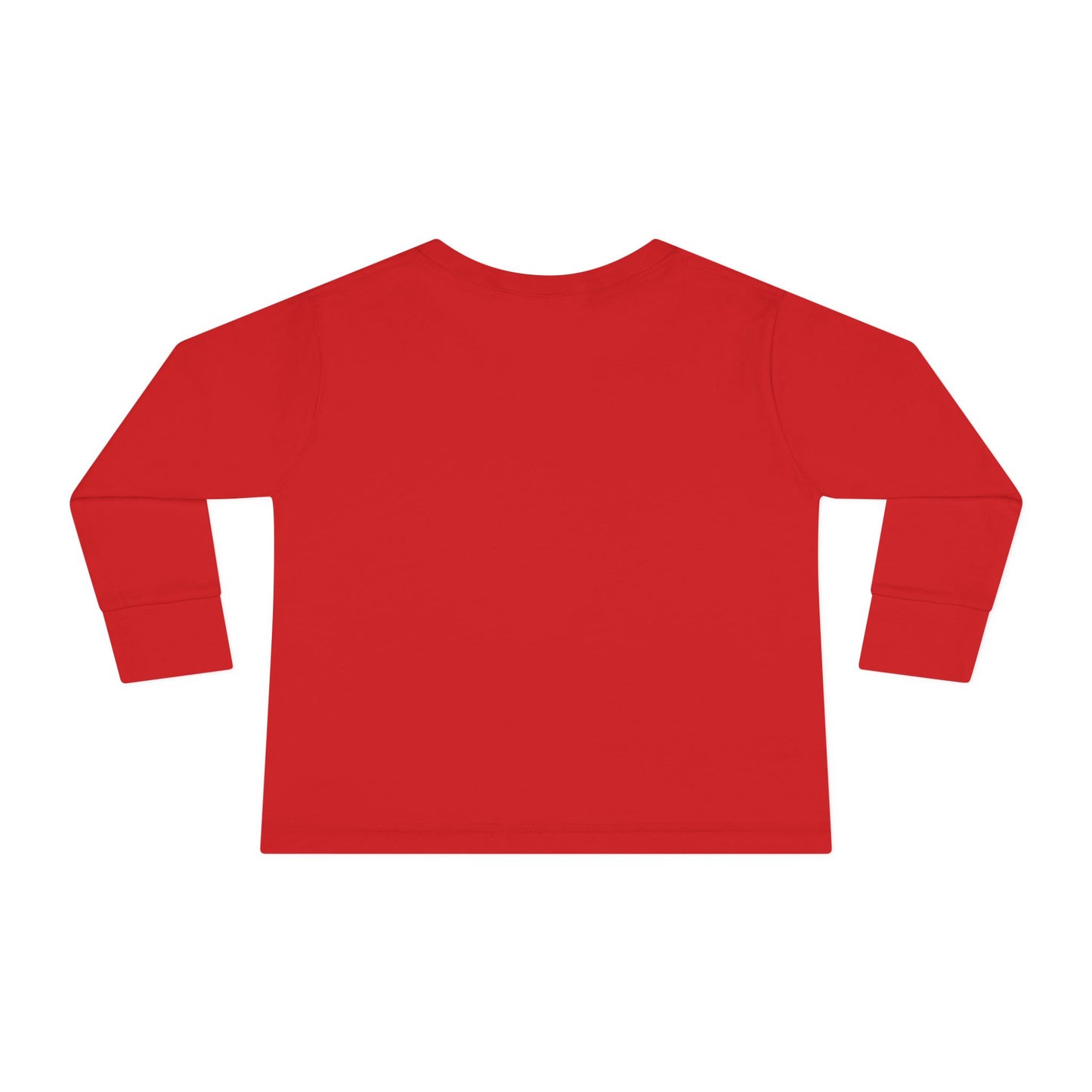 Festive Toddler Long Sleeve Tee - Cute Santa Design for Winter Celebrations, Christmas Outfit, Holiday Gift, Kids Fashion, Seasonal Wear