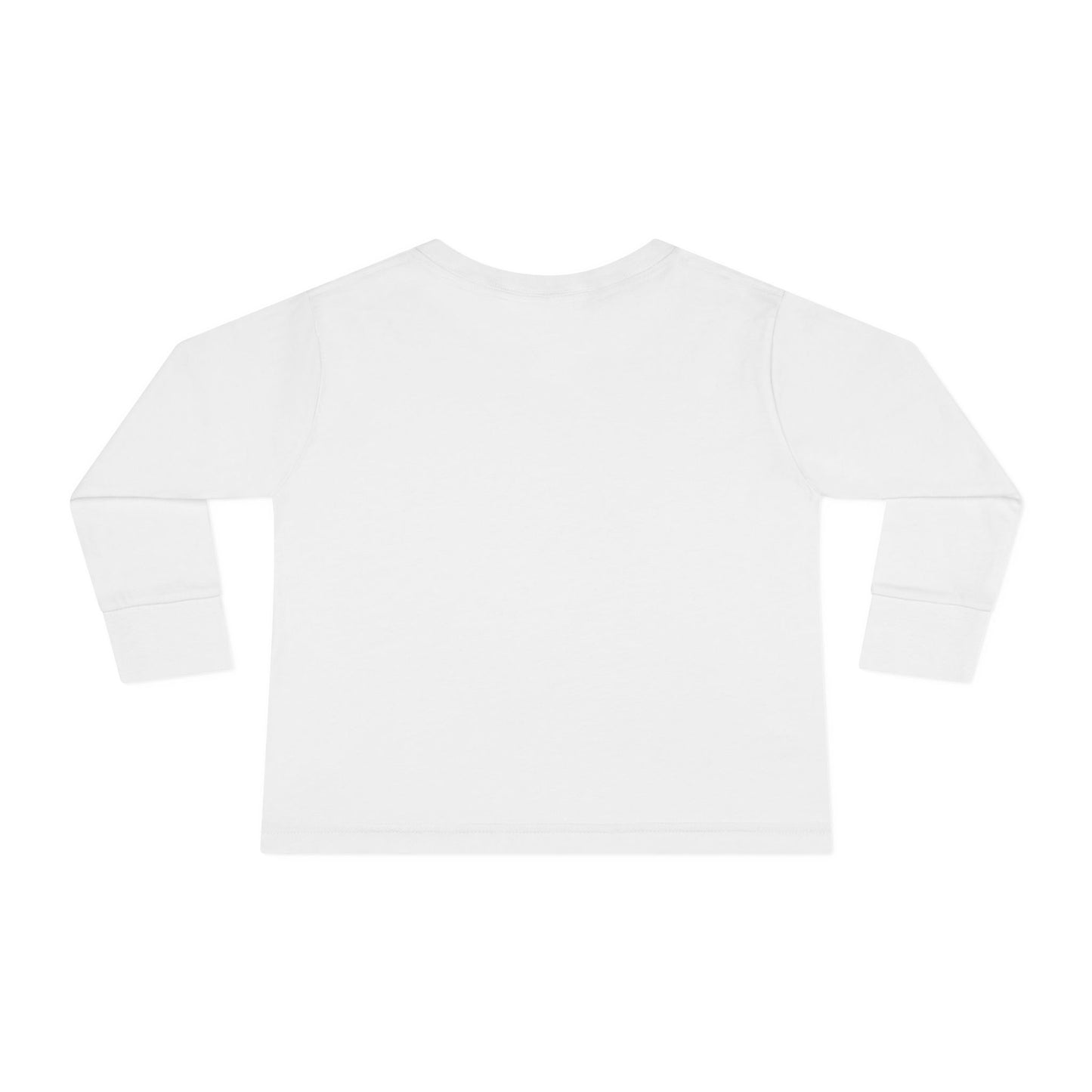 Festive Toddler Long Sleeve Tee - Cute Santa Design for Winter Celebrations, Christmas Outfit, Holiday Gift, Kids Fashion, Seasonal Wear