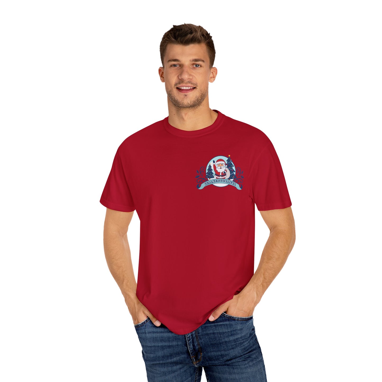 Festive Santa T-Shirt | Holiday Gift, Christmas Shirt, Unisex Tee, Family Gathering Wear, Seasonal Apparel