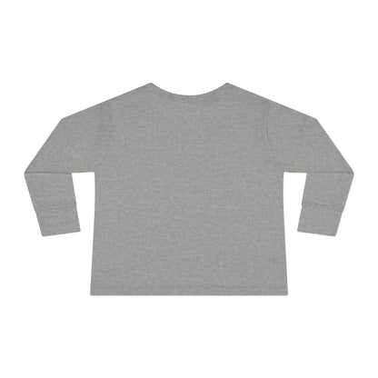 Festive Toddler Long Sleeve Tee - Cute Santa Design for Winter Celebrations, Christmas Outfit, Holiday Gift, Kids Fashion, Seasonal Wear