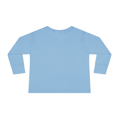 Festive Toddler Long Sleeve Tee - Cute Santa Design for Winter Celebrations, Christmas Outfit, Holiday Gift, Kids Fashion, Seasonal Wear