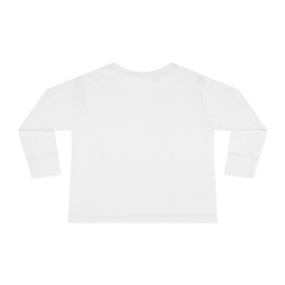 Festive Toddler Long Sleeve Tee - Cute Santa Design for Winter Celebrations, Christmas Outfit, Holiday Gift, Kids Fashion, Seasonal Wear